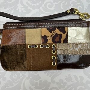 Coach Patchwork Wristlet